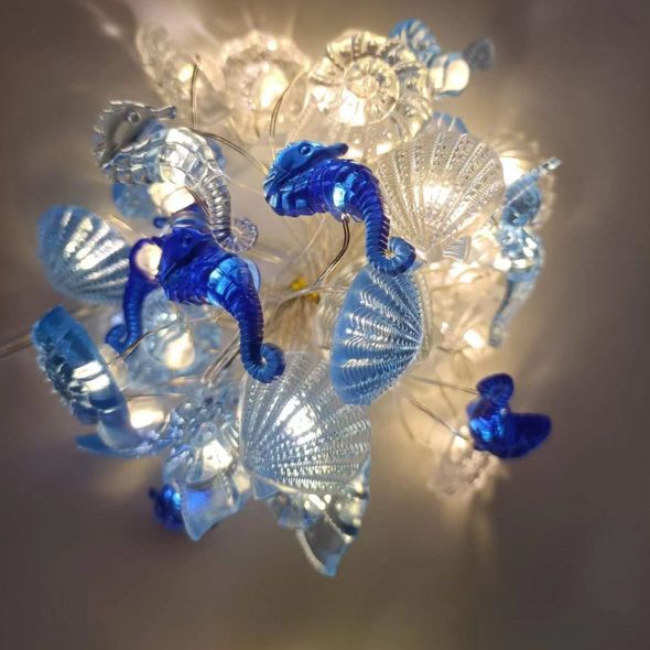 シェル 巻貝ライト 貝殻LEDライト オーナメント 電池式